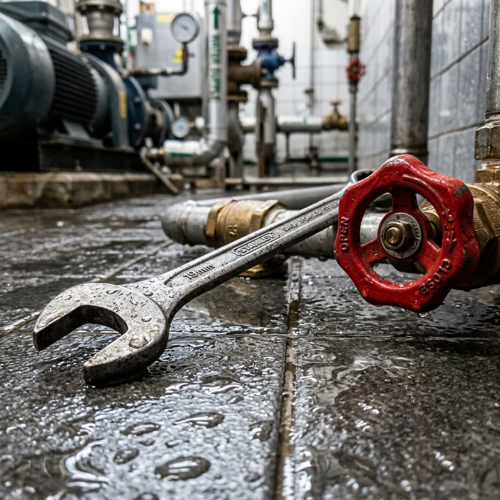 Wrench Plumbing Wet Detail