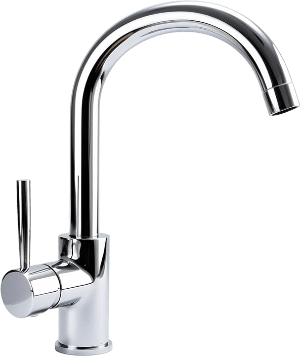 Chrome Gooseneck Mixer Faucet